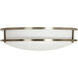 EnviroLite LED 14 inch Brushed Nickel Flush Mount Ceiling Light